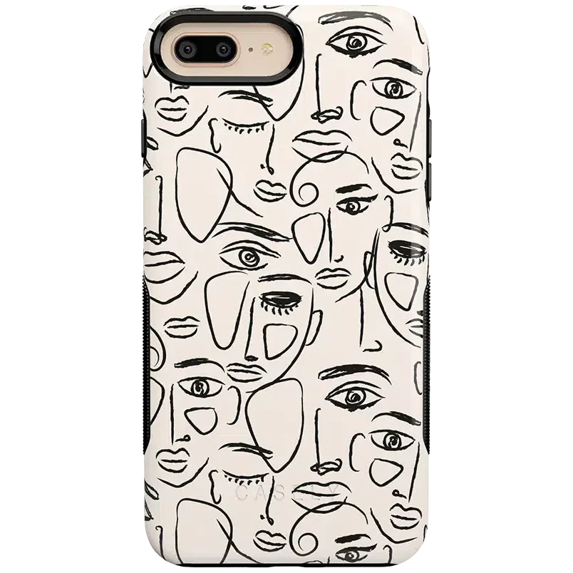 We're All Human | Minimal Face Art Case iPhone Case get.casely Bold iPhone 6/7/8 Plus 