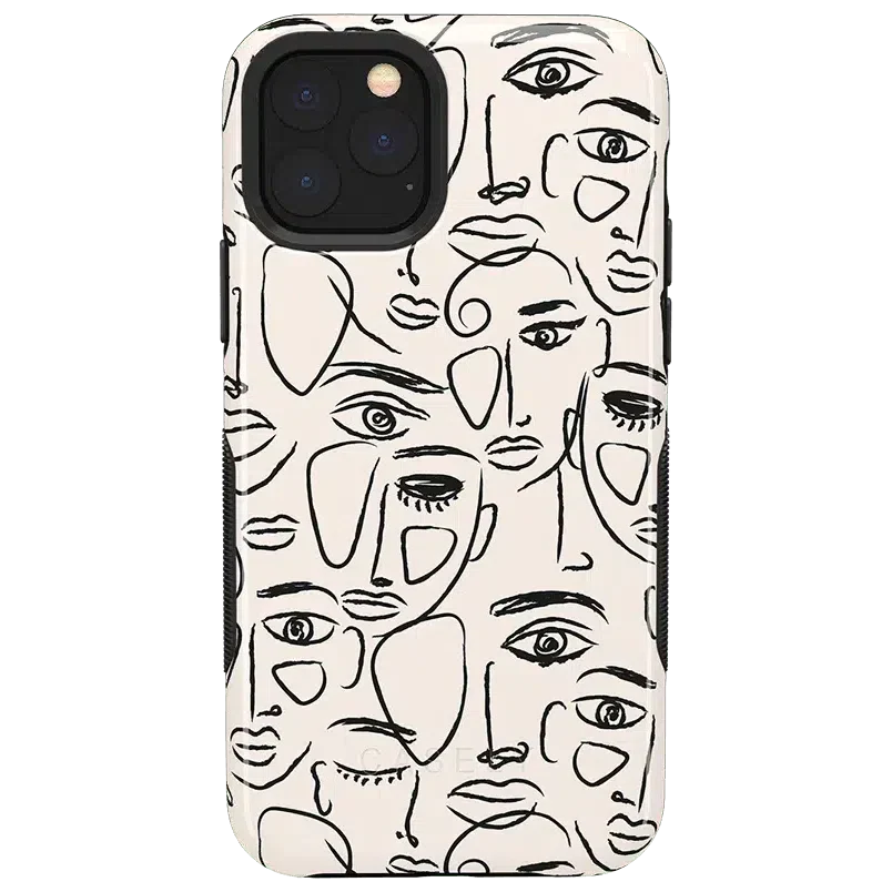 We're All Human | Minimal Face Art Case iPhone Case get.casely Bold iPhone 11 Pro Max 
