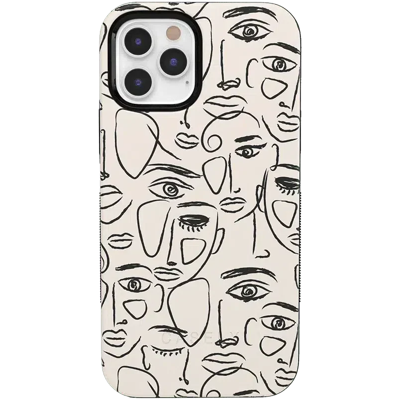 We're All Human | Minimal Face Art Case iPhone Case get.casely Bold iPhone 12 Pro Max 