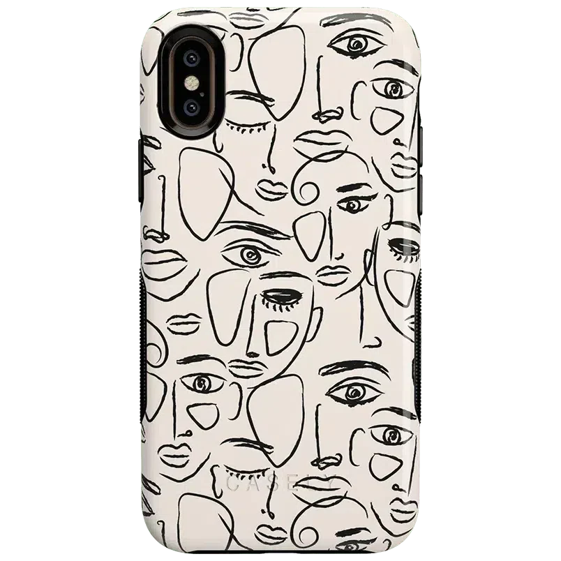 We're All Human | Minimal Face Art Case iPhone Case get.casely Bold iPhone XS Max 
