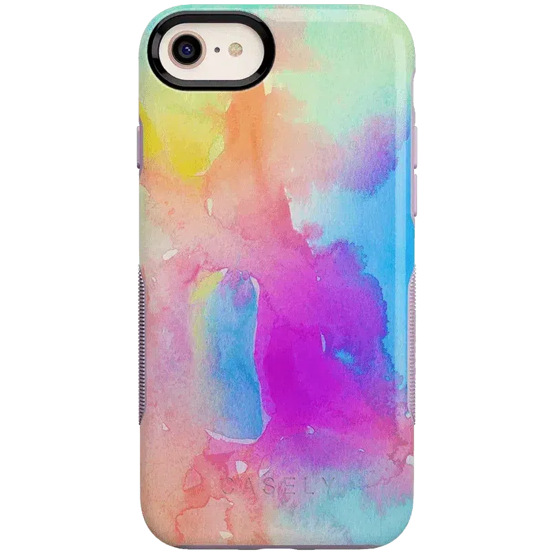 Painting in Pastels | Rainbow Watercolor Case iPhone Case get.casely Bold iPhone 6/7/8 