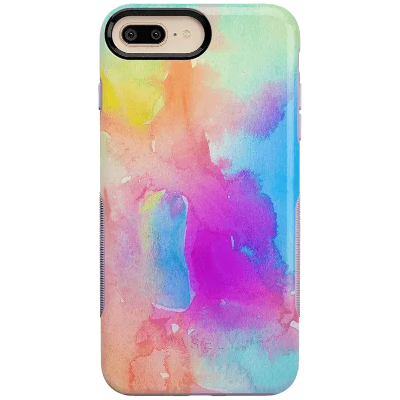 Painting in Pastels | Rainbow Watercolor Case iPhone Case get.casely Bold iPhone 6/7/8 Plus 