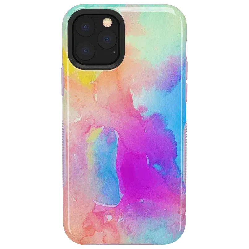 Painting in Pastels | Rainbow Watercolor Case iPhone Case get.casely Bold iPhone 11 Pro 