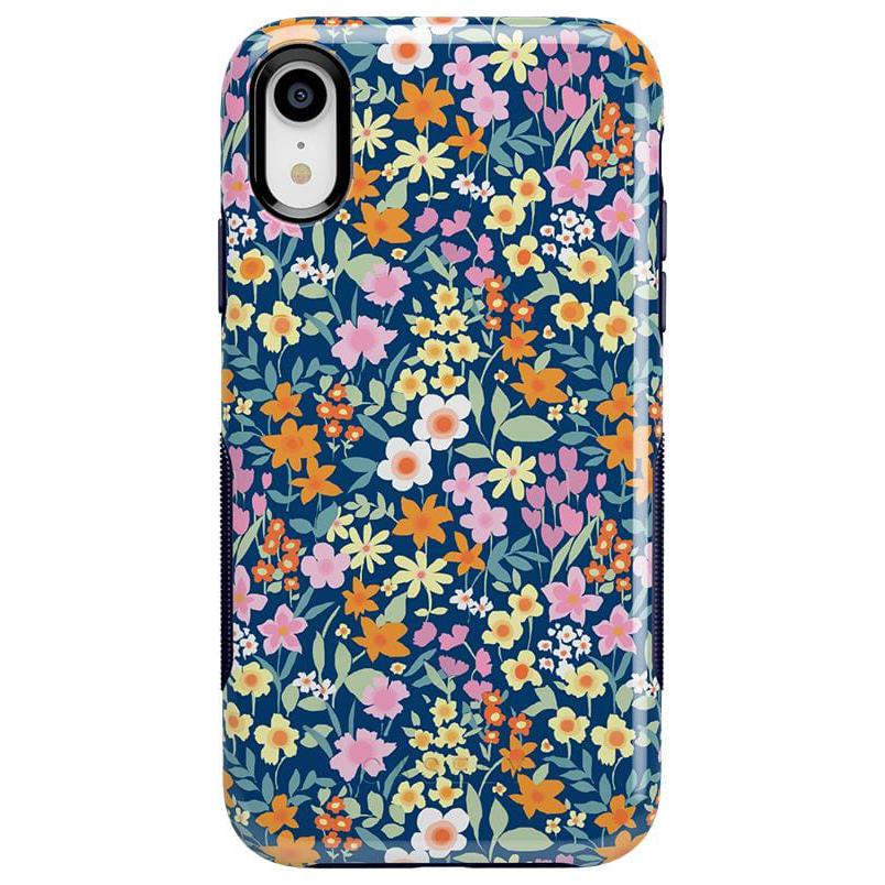 Full Bloom | Navy Floral Case iPhone Case get.casely Bold iPhone XR