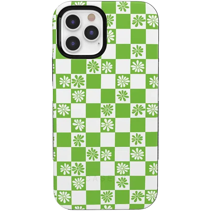 Check Mate | Daisy Checkerboard Floral Case iPhone Case get.casely Bold + MagSafe® iPhone 12 Pro Max 