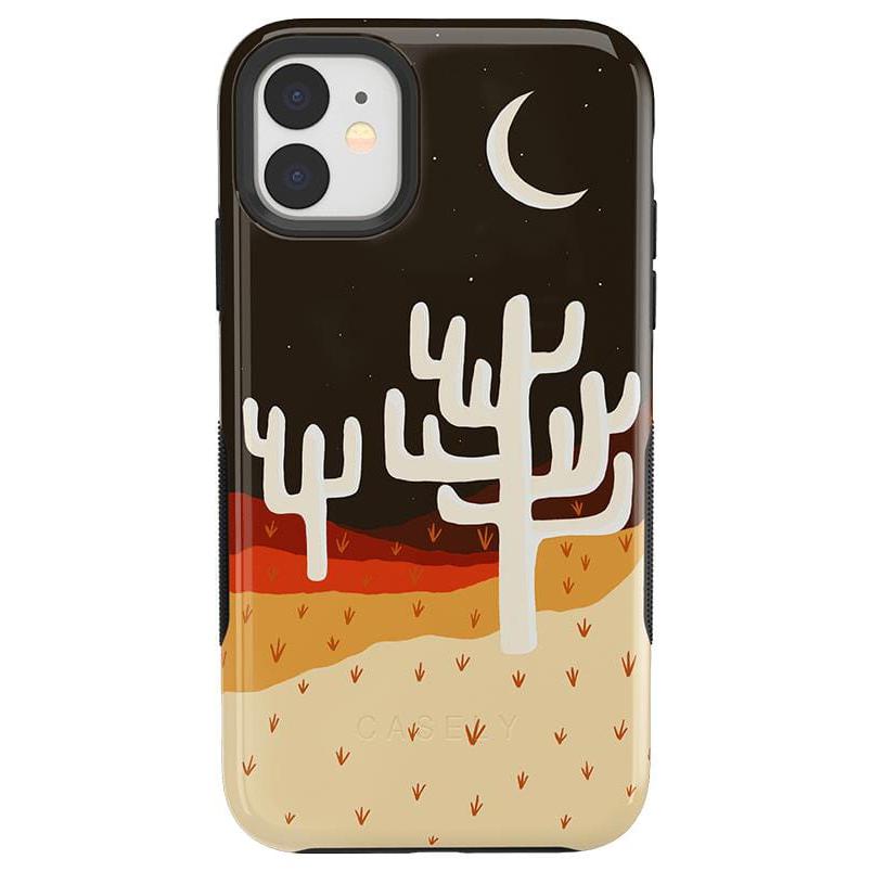 Desert Nights | Cactus Colorblock Case iPhone Case get.casely Bold iPhone 11