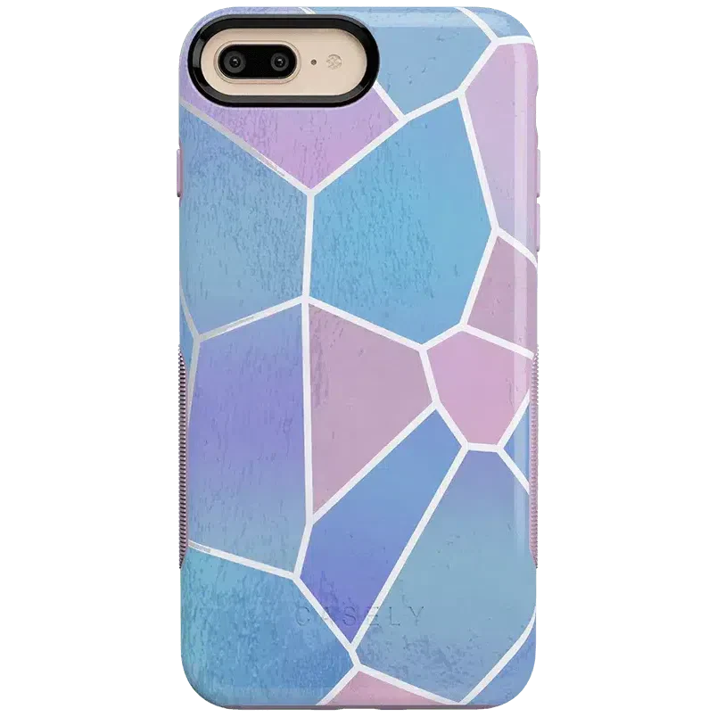 Other Side | Holographic Metallic Stained Glass Marble Case