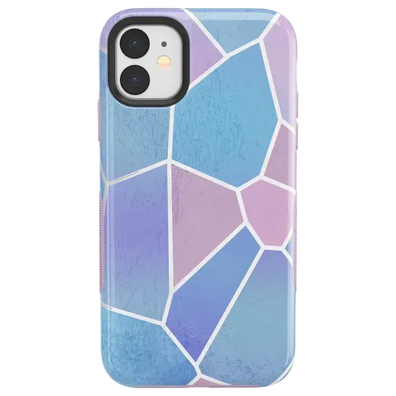 Other Side | Holographic Metallic Stained Glass Marble Case