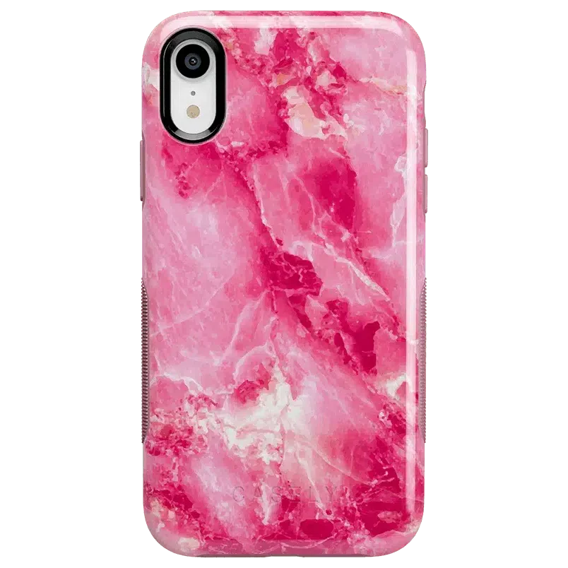 Pretty in Pink | Hot Pink Marble Case iPhone Case get.casely Bold iPhone XR 