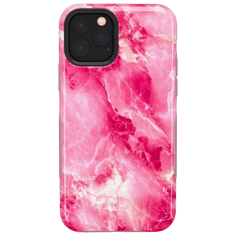 Pretty in Pink | Hot Pink Marble Case iPhone Case get.casely Bold iPhone 11 Pro 