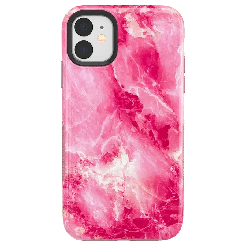 Pretty in Pink | Hot Pink Marble Case iPhone Case get.casely Bold iPhone 11 