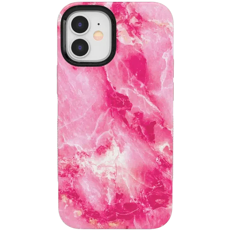 Pretty in Pink | Hot Pink Marble Case iPhone Case get.casely Bold iPhone 12 Mini 
