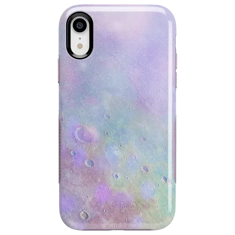 Over the Moon | Pastel Marble Moon Case iPhone Case get.casely Bold iPhone XR 