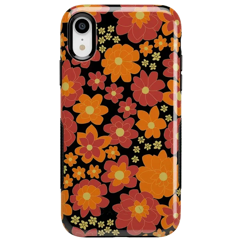 Flower Child | Bright Retro Floral Case iPhone Case get.casely Bold iPhone XR 
