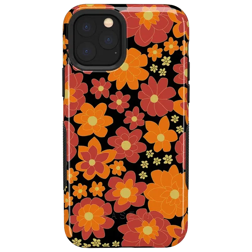 Flower Child | Bright Retro Floral Case iPhone Case get.casely Bold iPhone 11 Pro 