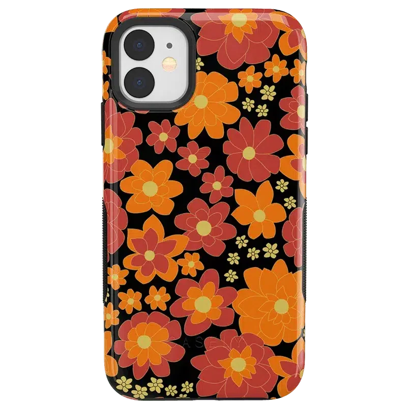 Flower Child | Bright Retro Floral Case iPhone Case get.casely Bold iPhone 11 