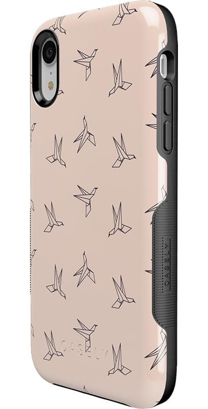 Paper Crane Origami | Beige Pattern