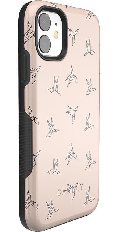 Paper Crane Origami | Beige Pattern