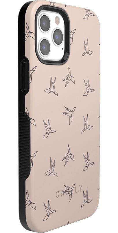 Paper Crane Origami | Beige Pattern