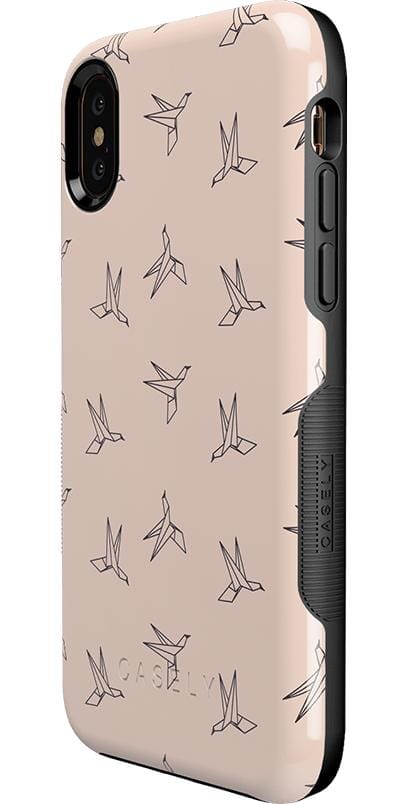 Paper Crane Origami | Beige Pattern
