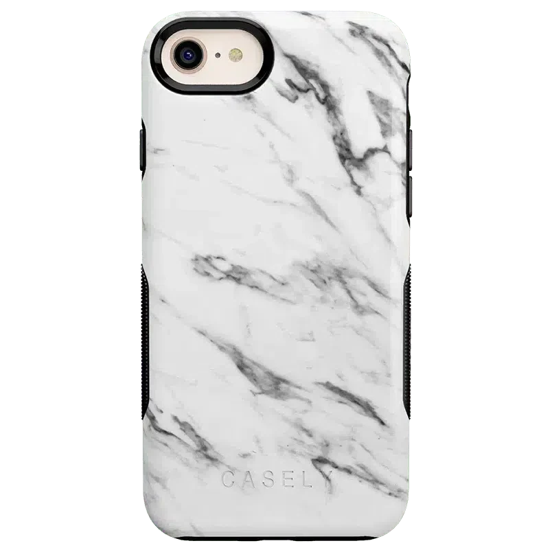 Take Me for Granite | White Marble Case iPhone Case get.casely Bold iPhone 6/7/8 