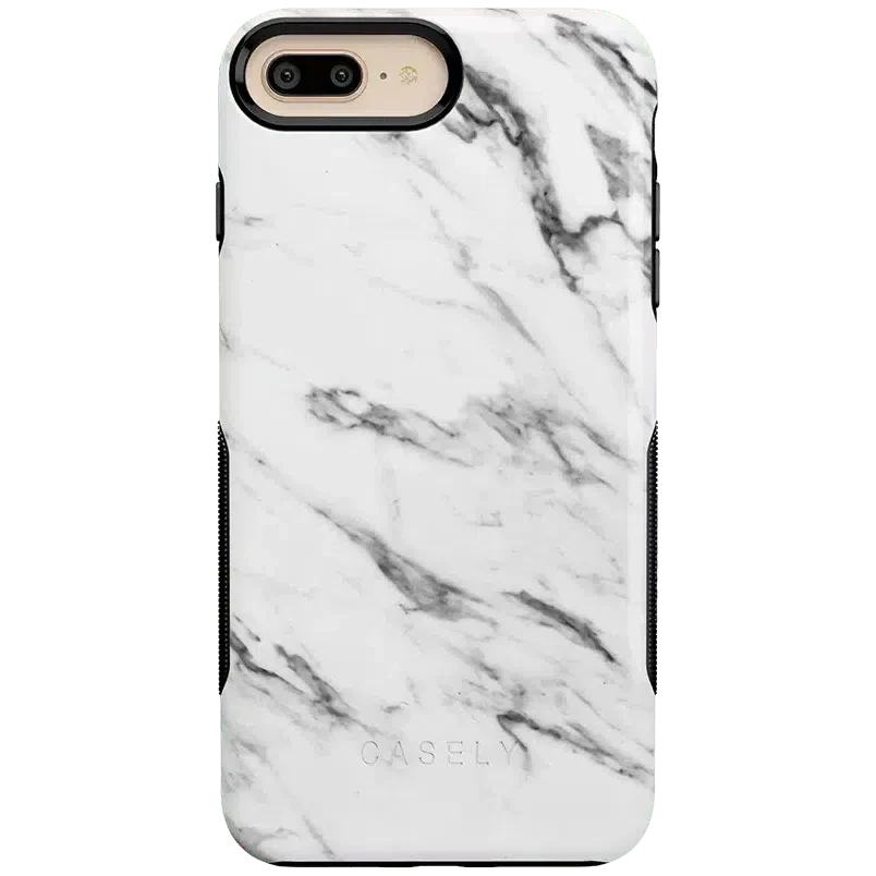 Take Me for Granite | White Marble Case iPhone Case get.casely Bold iPhone 6/7/8 Plus 