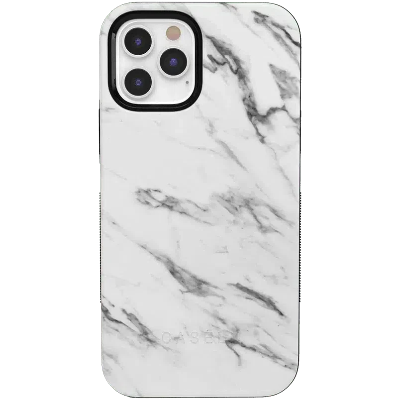 Take Me for Granite | White Marble Case iPhone Case get.casely Bold iPhone 12 Pro 