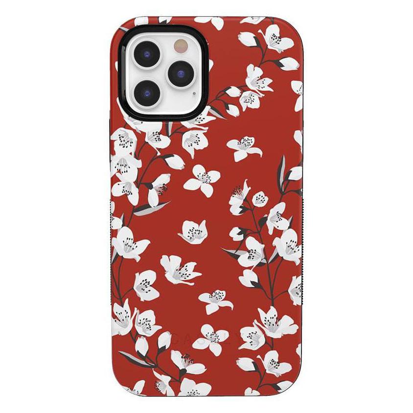 Floral Forest | Red Cherry Blossom Floral Case iPhone Case get.casely Bold iPhone 12 Pro Max 