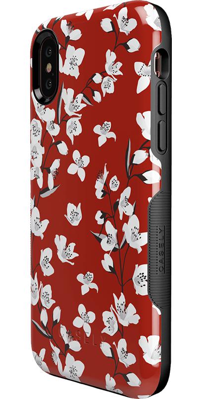 Floral Forest | Red Cherry Blossom Floral Case