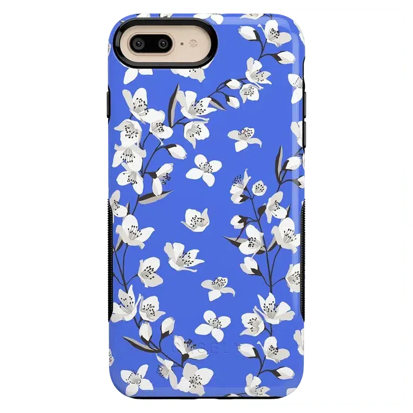 Floral Forest | Blue Cherry Blossom Floral Case iPhone Case get.casely Bold iPhone 6/7/8 Plus 