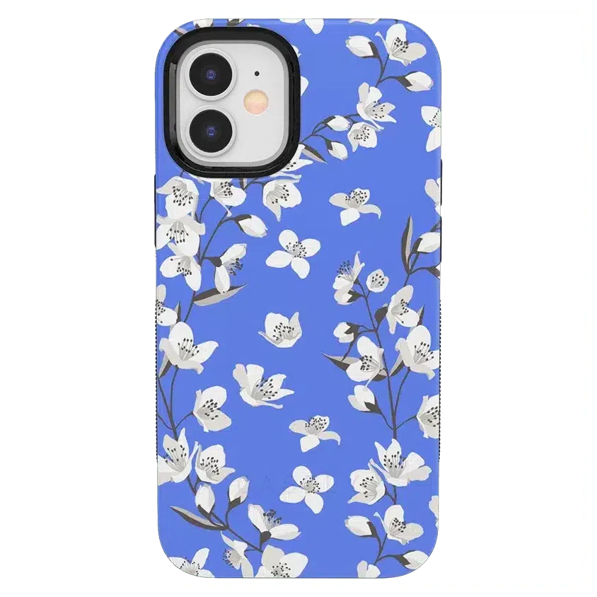 Floral Forest | Blue Cherry Blossom Floral Case iPhone Case get.casely Bold iPhone 12 