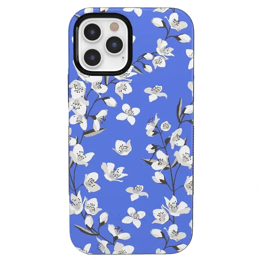 Floral Forest | Blue Cherry Blossom Floral Case iPhone Case get.casely Bold iPhone 12 Pro Max 