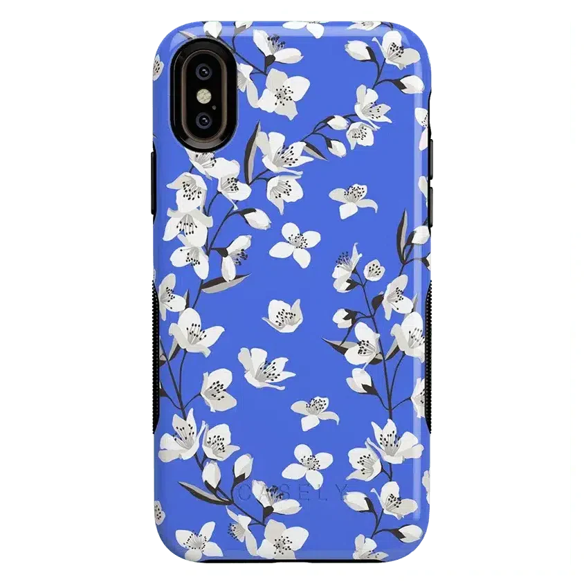 Floral Forest | Blue Cherry Blossom Floral Case iPhone Case get.casely Bold iPhone XS Max 