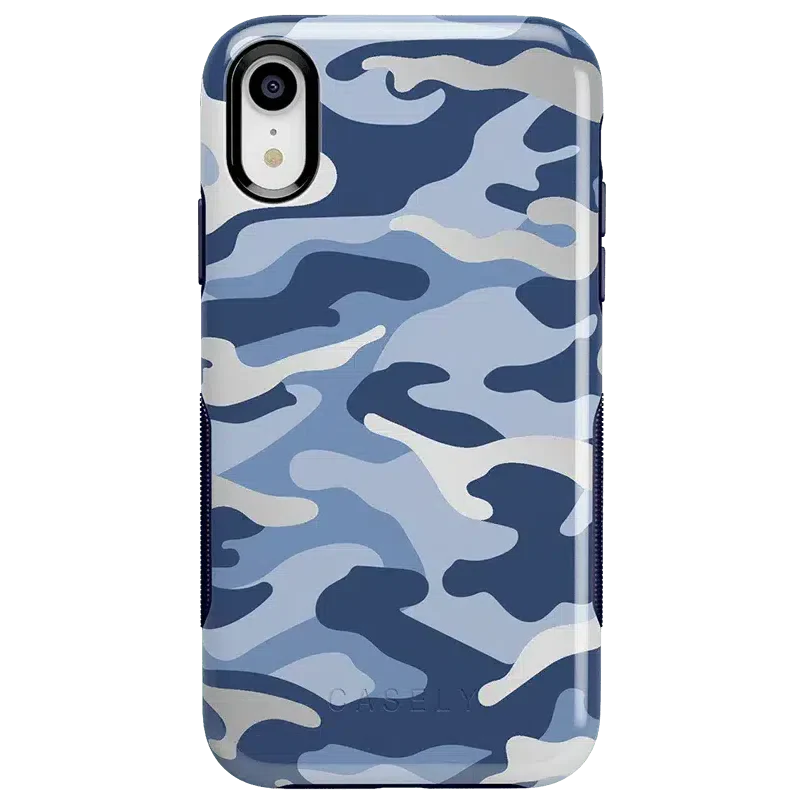 In Formation | Metallic Blue Camo Case