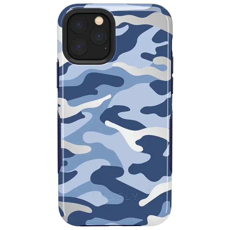 In Formation | Metallic Blue Camo Case iPhone Case get.casely Bold iPhone 11 Pro 