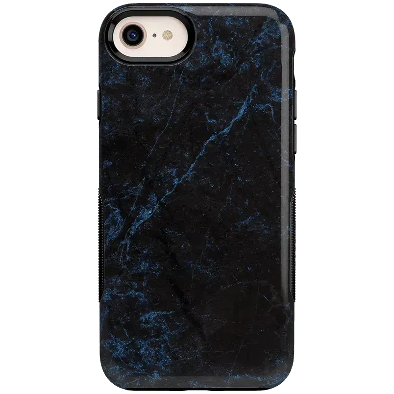 Midnight Marble | Black & Navy Case iPhone Case get.casely Bold iPhone 6/7/8 