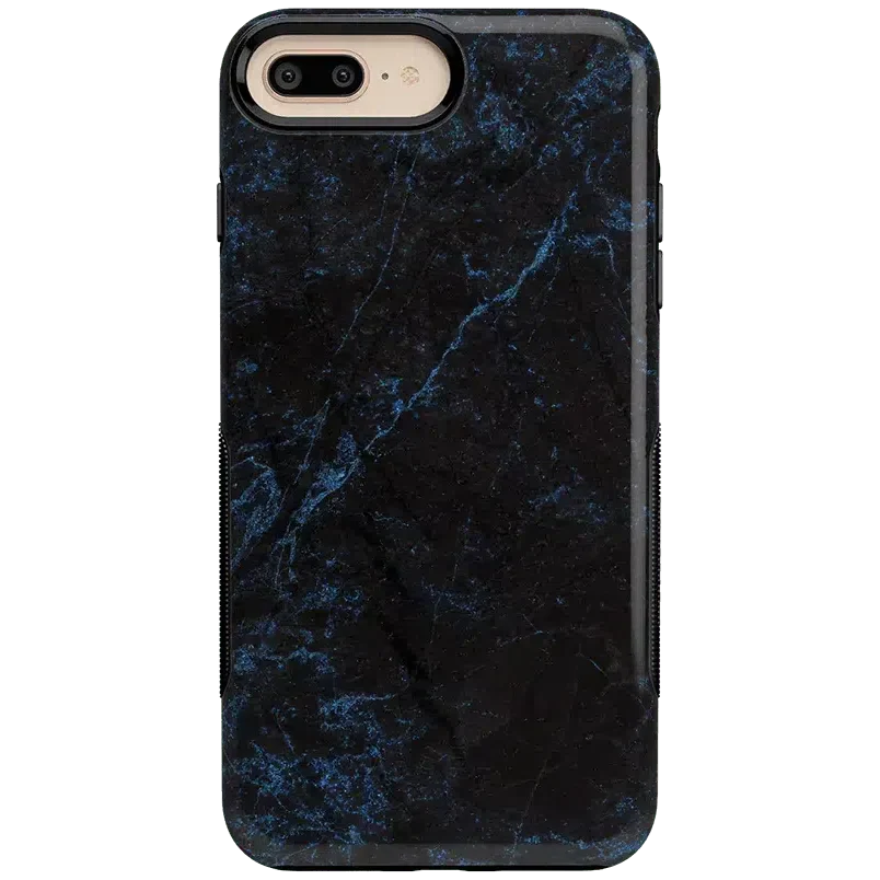 Midnight Marble | Black & Navy Case iPhone Case get.casely Bold iPhone 6/7/8 Plus 