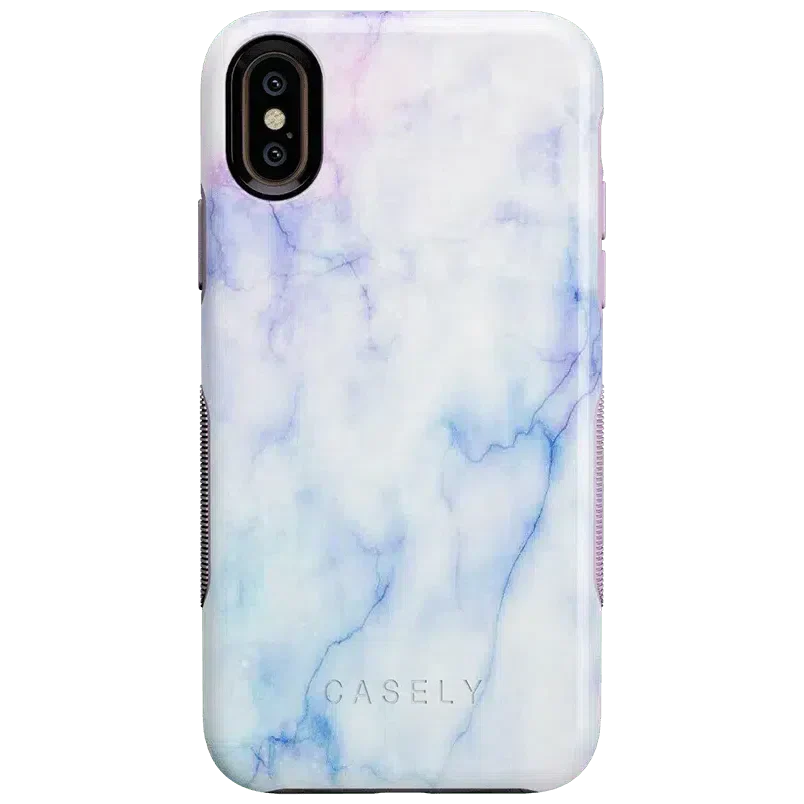 Cotton Candy | Blue & Purple Marble Case iPhone Case get.casely Bold iPhone XS Max 
