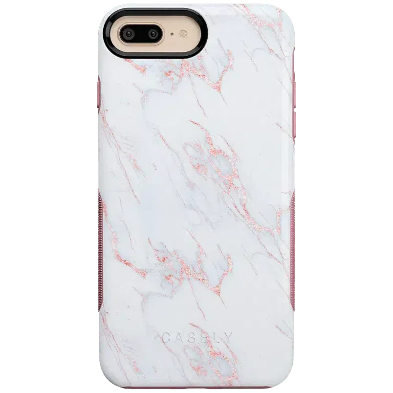 Subtle Blush | White and Pink Marble Case iPhone Case get.casely Bold iPhone 6/7/8 Plus 