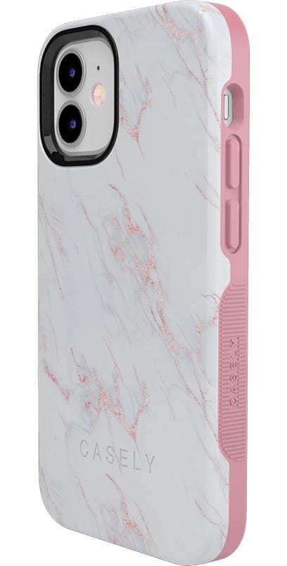 Subtle Blush | White and Pink Marble Case