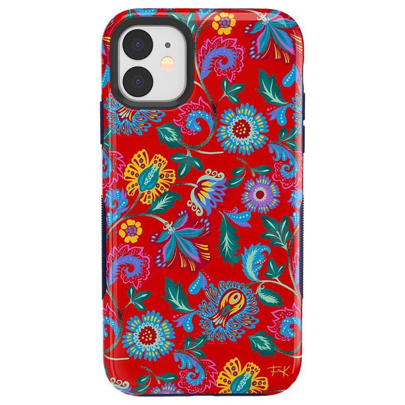 Painted Flowers | Frida Kahlo Floral Case iPhone Case get.casely Bold iPhone 11