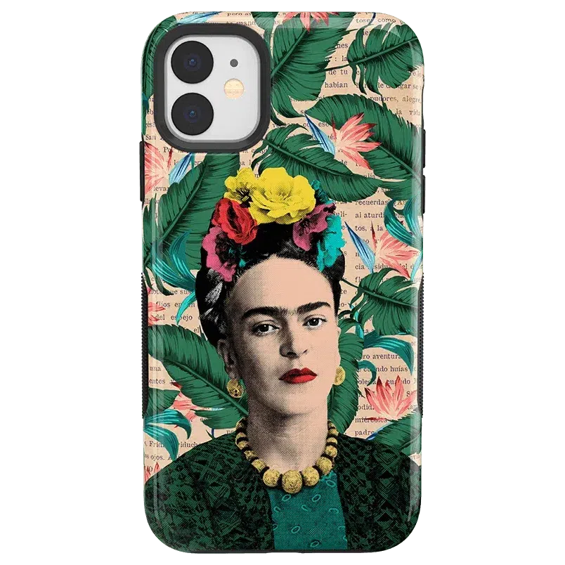 Find Your Muse | Frida Kahlo Portrait Floral Case iPhone Case get.casely Bold iPhone 11 