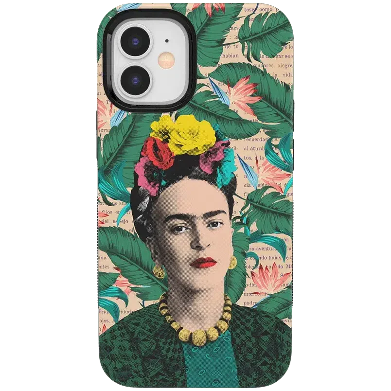 Find Your Muse | Frida Kahlo Portrait Floral Case iPhone Case get.casely Bold + MagSafe® iPhone 12 