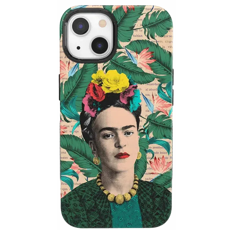 Find Your Muse | Frida Kahlo Portrait Floral Case iPhone Case get.casely Bold + MagSafe® iPhone 13 