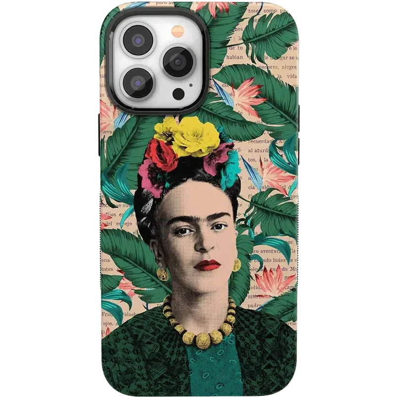Find Your Muse | Frida Kahlo Portrait Floral Case iPhone Case get.casely Bold + MagSafe® iPhone 13 Pro Max 