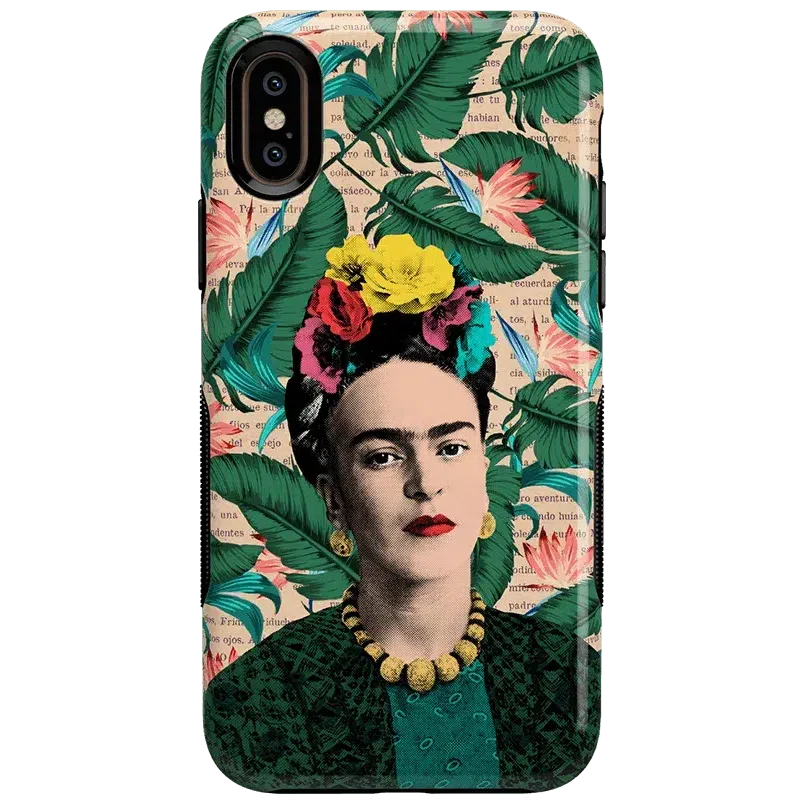 Find Your Muse | Frida Kahlo Portrait Floral Case iPhone Case get.casely Bold iPhone XS Max 