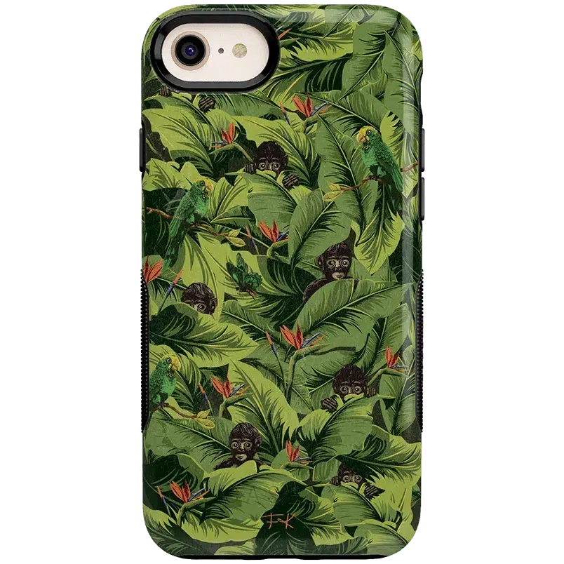 Sneaky Monkeys | Frida Kahlo Jungle Floral Case iPhone Case get.casely Bold iPhone SE (2020 & 2022) 