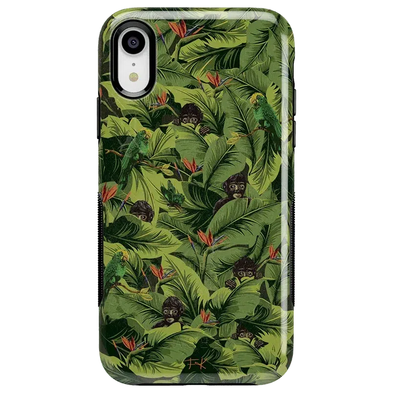 Sneaky Monkeys | Frida Kahlo Jungle Floral Case iPhone Case get.casely Bold iPhone XR 