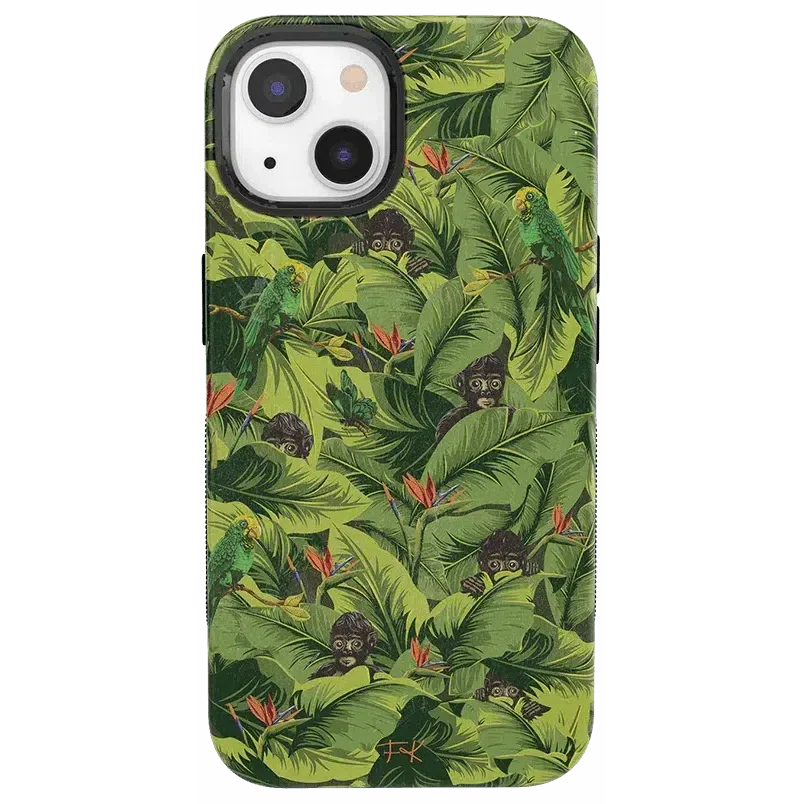 Sneaky Monkeys | Frida Kahlo Jungle Floral Case iPhone Case get.casely Bold + MagSafe® iPhone 13 
