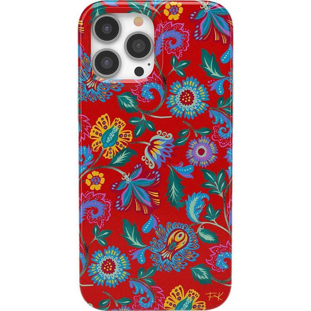 Painted Flowers | Frida Kahlo Floral Case iPhone Case get.casely Classic + MagSafe® iPhone 13 Pro Max